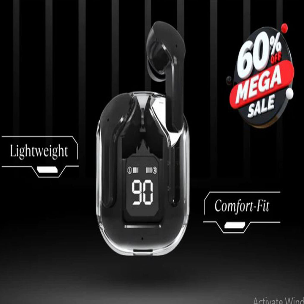 Air 31 TWS Transparent Bluetooth 5.3 Crystal Wireless Earbuds